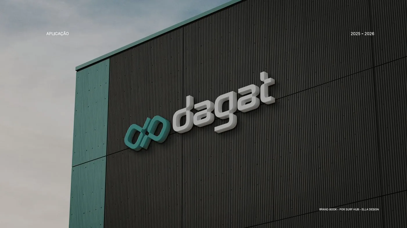 Aplicação da marca DAGAT Smart em diferentes pontos de contato