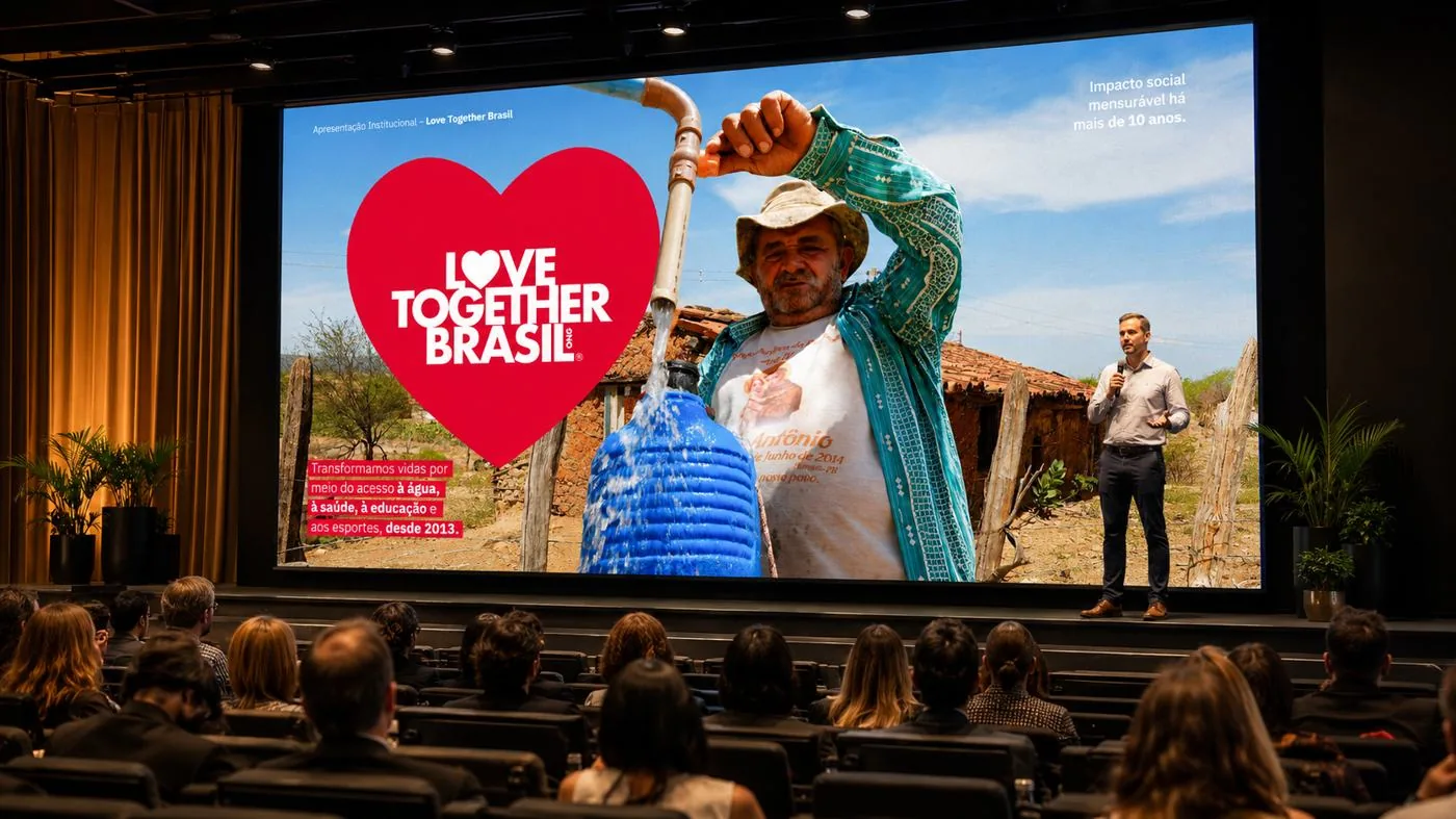 Apresentação institucional da ONG Love Together Brasil